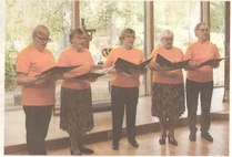 Lauluryhmä Vanhustenviikon juhlassa. Kangasniemen kunnallislehti 13.10.16