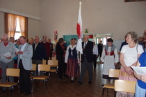 8.5. kevätjuhla jossa vihittiin; omaan käyttöön hankittu, EKL:n lippu